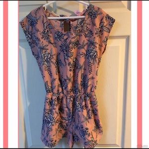 Girls Medium Floral Romper